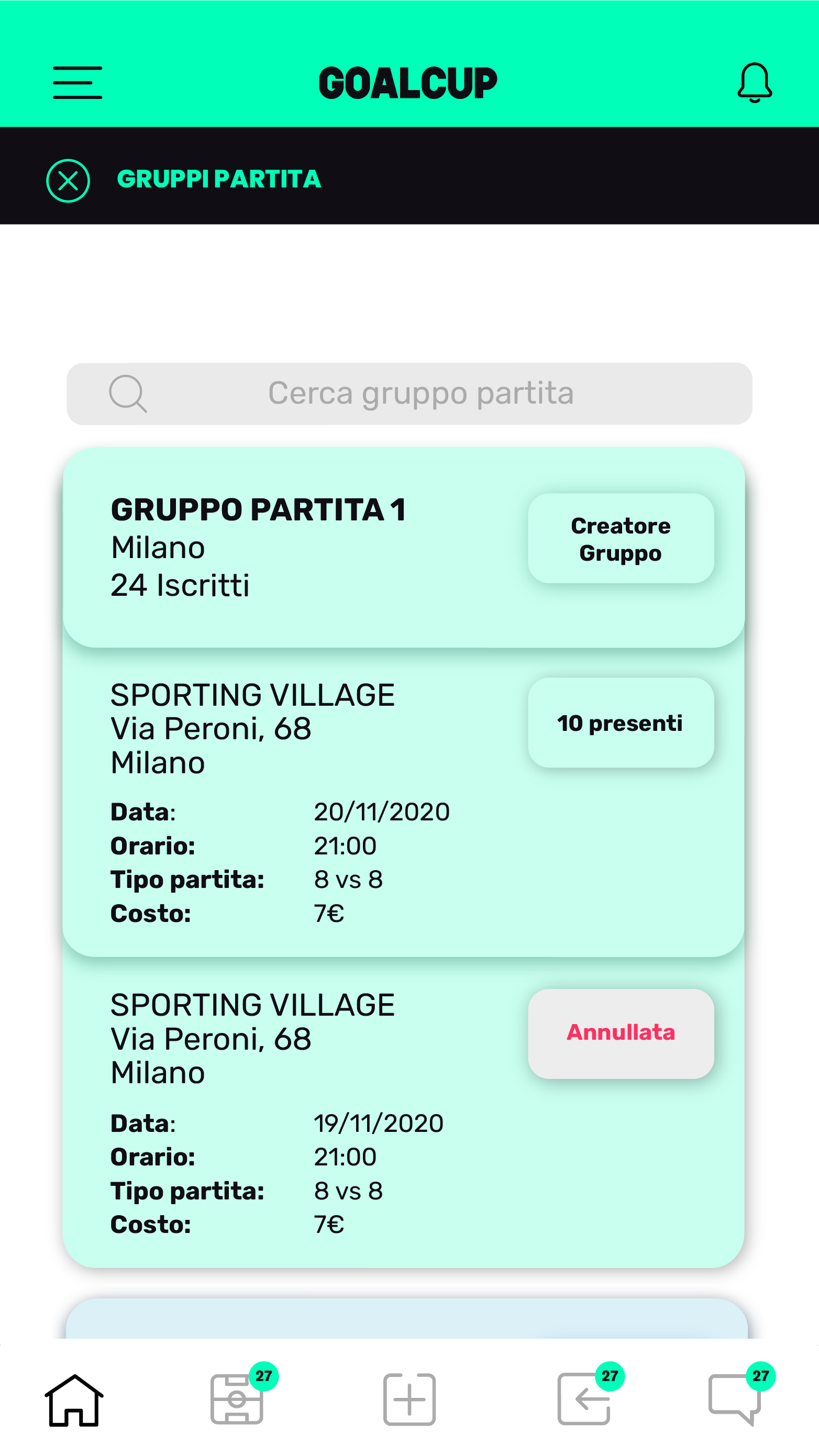 Creatore Gruppo